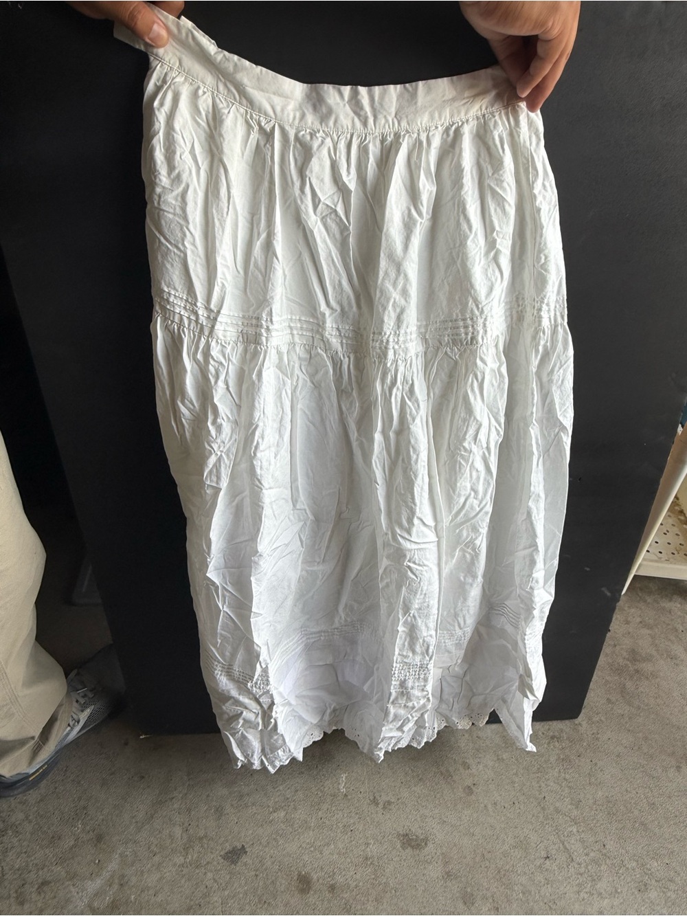 Classic White Maxi Skirt - Lightweight Tiered Design